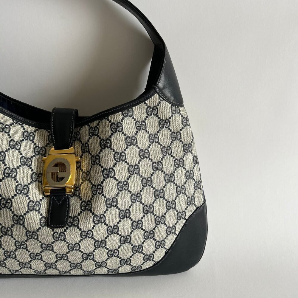 VINTAGE GUCCI MONOGRAM JACKIE BAG - Picture 2 of 11
